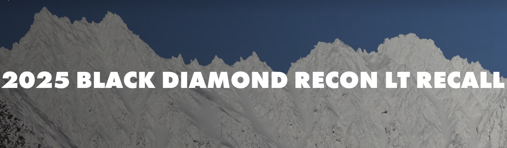 RECALL за лавинни уреди Recon LT от Black Diamond