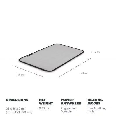 Комплект Преносим Стол Dometic Compact Camp Chair + Затопляща постелка Dometic Camp Personal Heater